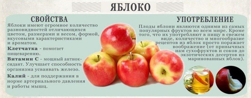 Яблоки полезные свойства
