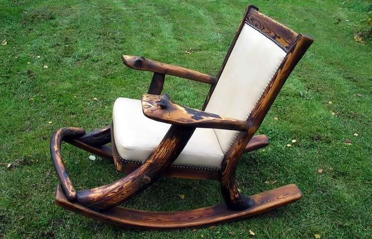 Кресло качалка из старого кресла своими руками