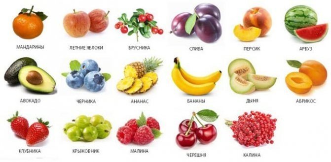 Разрешенные при панкреатите фрукты и ягоды