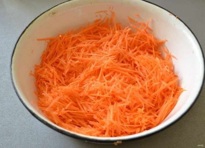 Нашинковать морковку по корейски