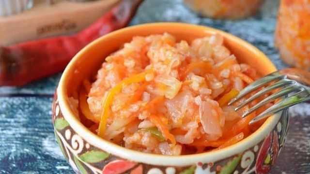 Рисовый салат на зиму: рецепты с разными овощами