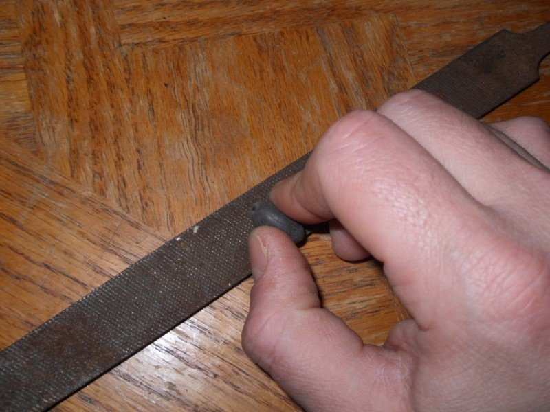 Маленький нож из напильника