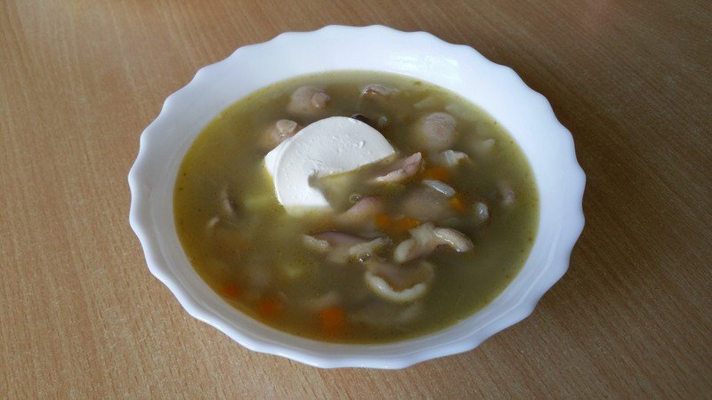 Грибной суп с перловкой