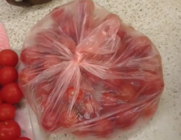 Пакеты для заморозки помидоров